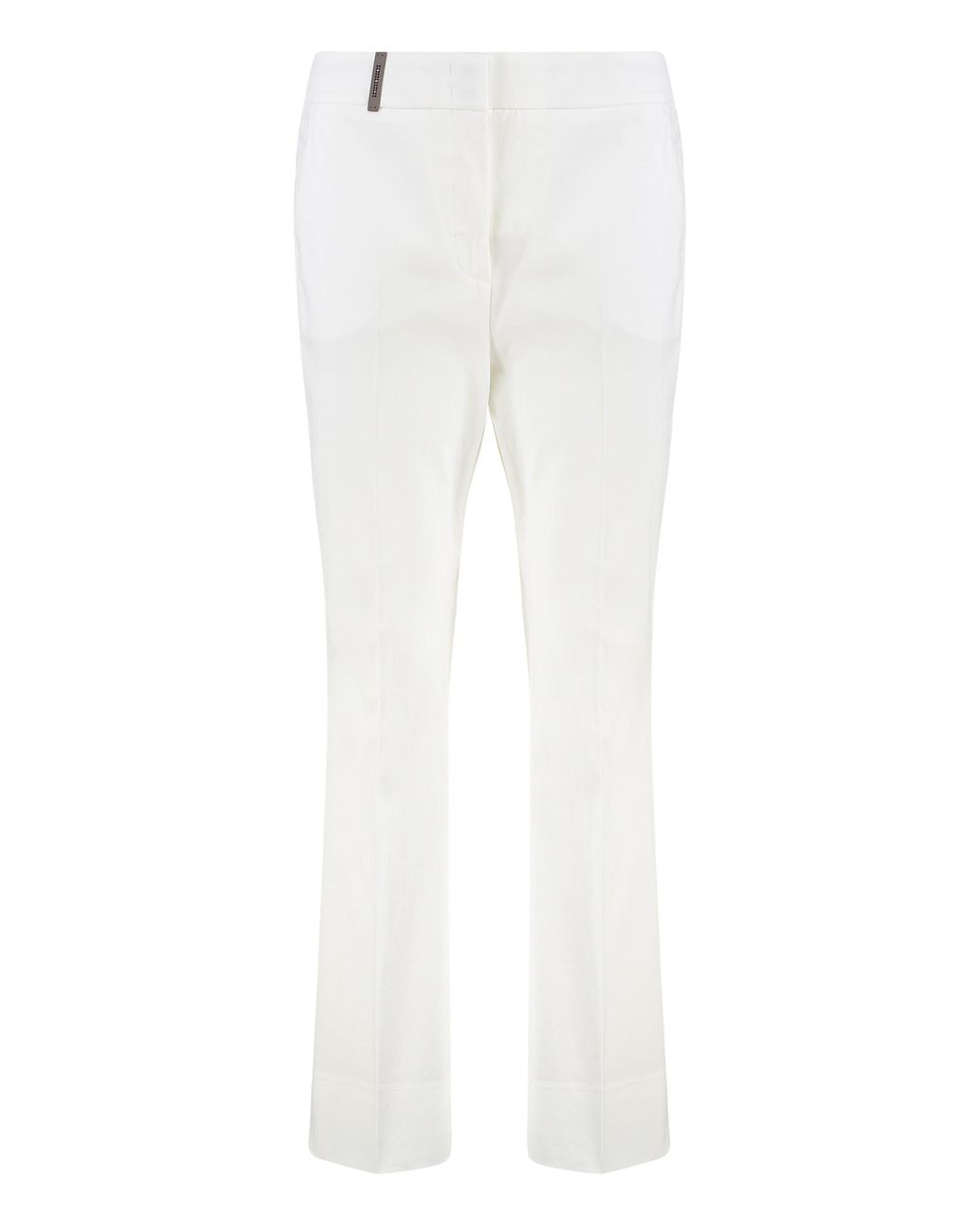 Peserico White Cotton Trousers