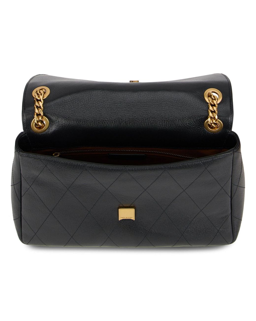 Tory Burch Black Shoulder Bag Leather Chain