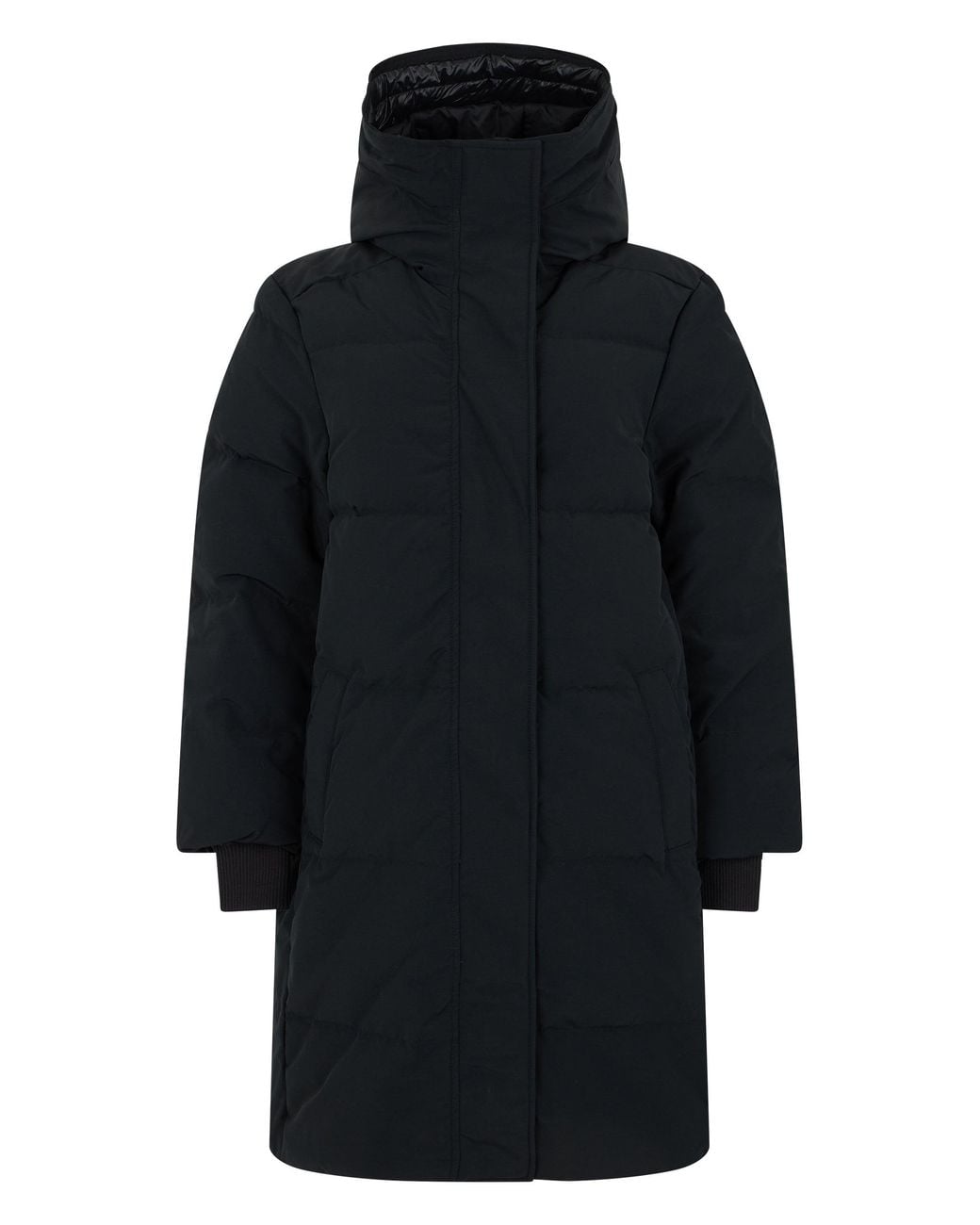 Canada Goose Blue Long Down Jacket With Hood