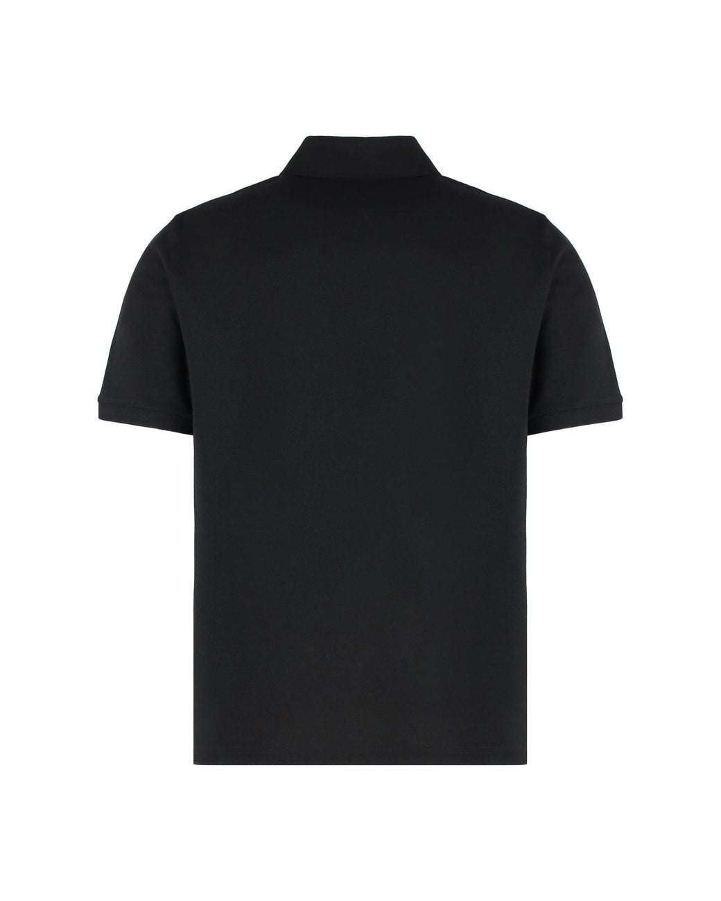 Saint Laurent Black Polo Pique T-Shirt for men