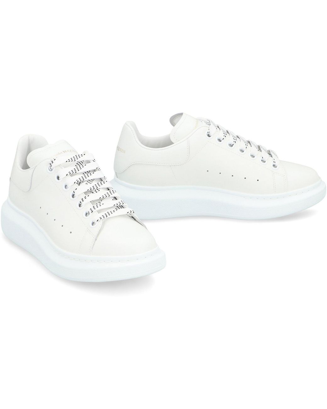 McQueen White Leather Chunky Sneakers