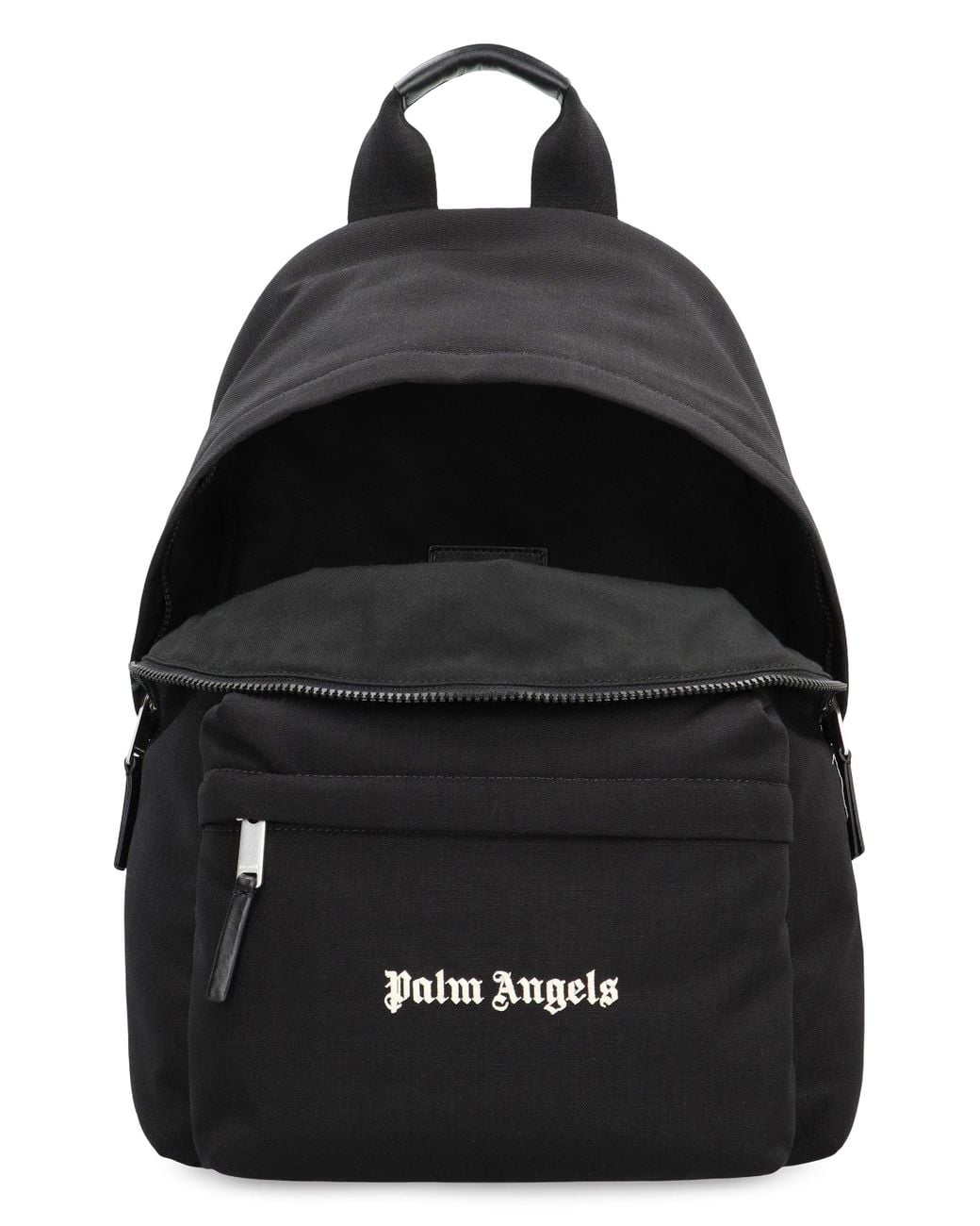 Palm Angels Black Backpack With Logo for men