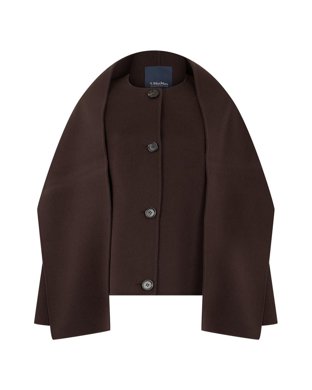 Max Mara Brown Jacket With Buttons
