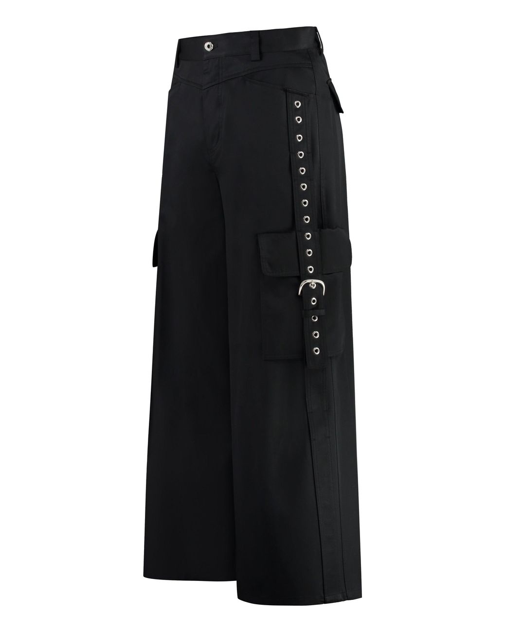 Off-White c/o Virgil Abloh Black Wide Trousers for men