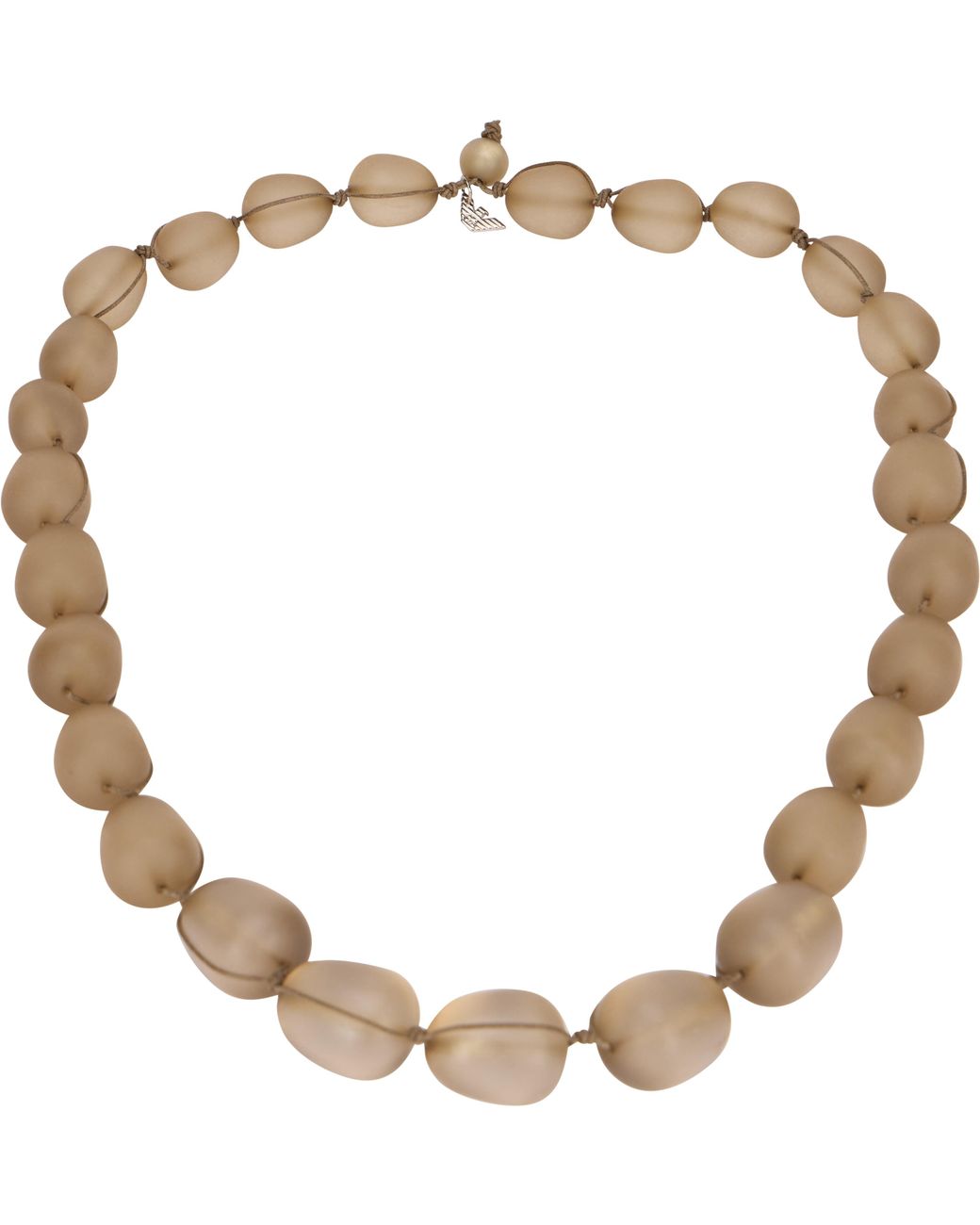 Emporio Armani Metallic Necklace With Resin Beads