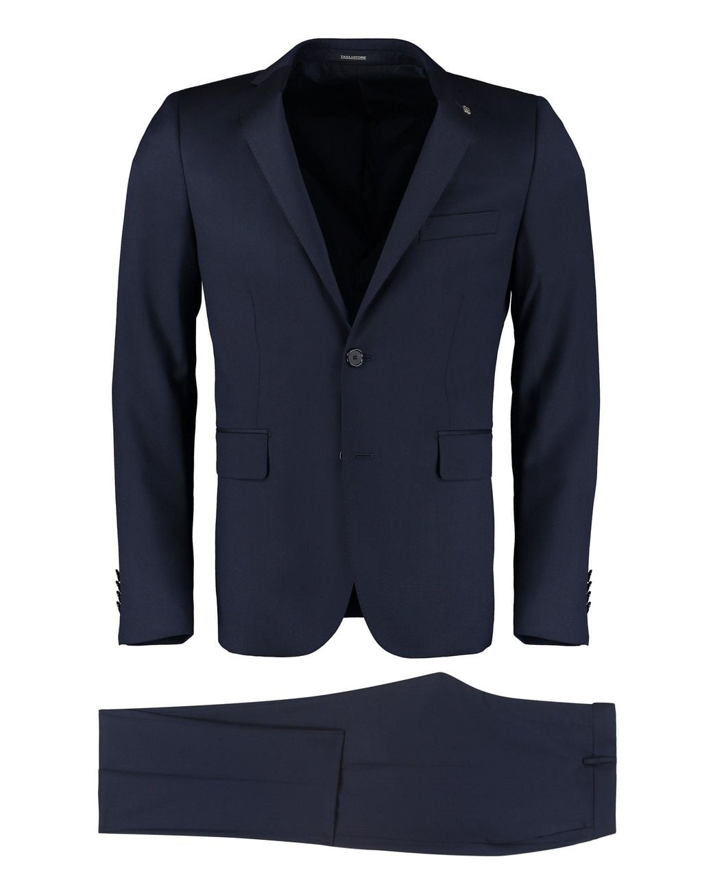Tagliatore Blue Virgin Wool Two-Piece Suit for men