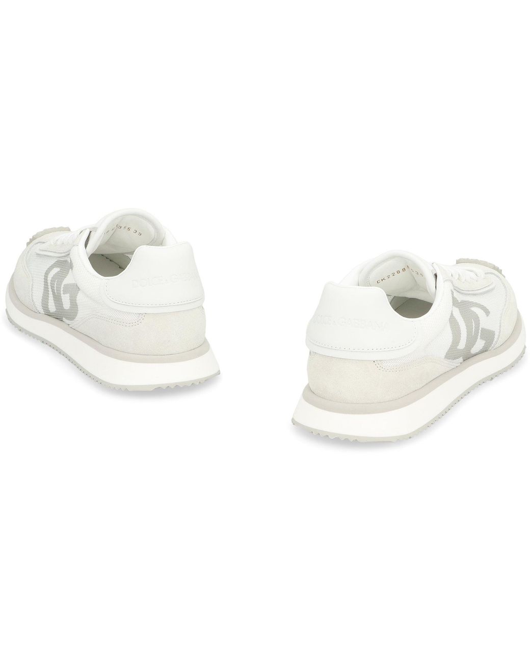 Dolce & Gabbana White Low-Top Sneakers Cushion Calf Trainers