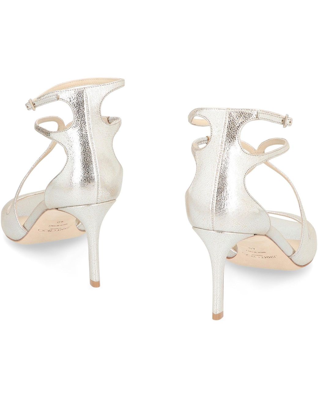 Jimmy Choo White Sandals Azia Leather