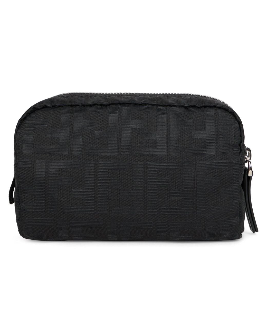 Fendi Black Beauty Case With Zip Closure for men
