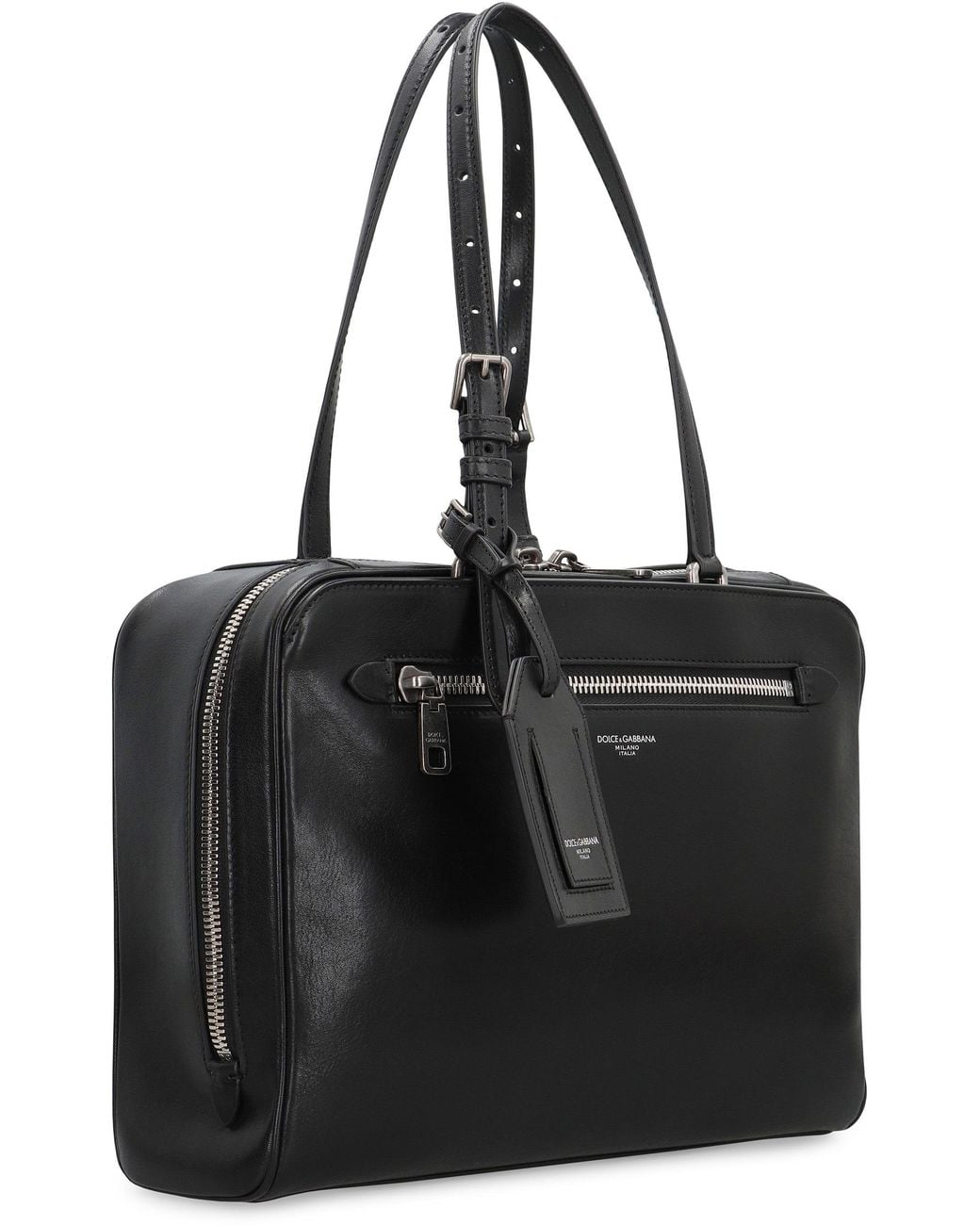 Dolce & Gabbana Black Ellis Leather Bag for men