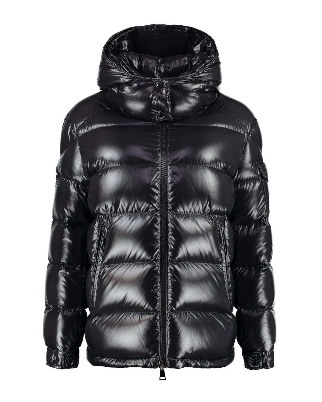 Moncler Synthetic Maire Full Zip Down Jacket in Black | Lyst