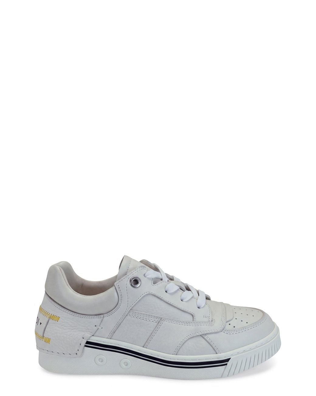 Fendi White Fender Low-Top Sneakers