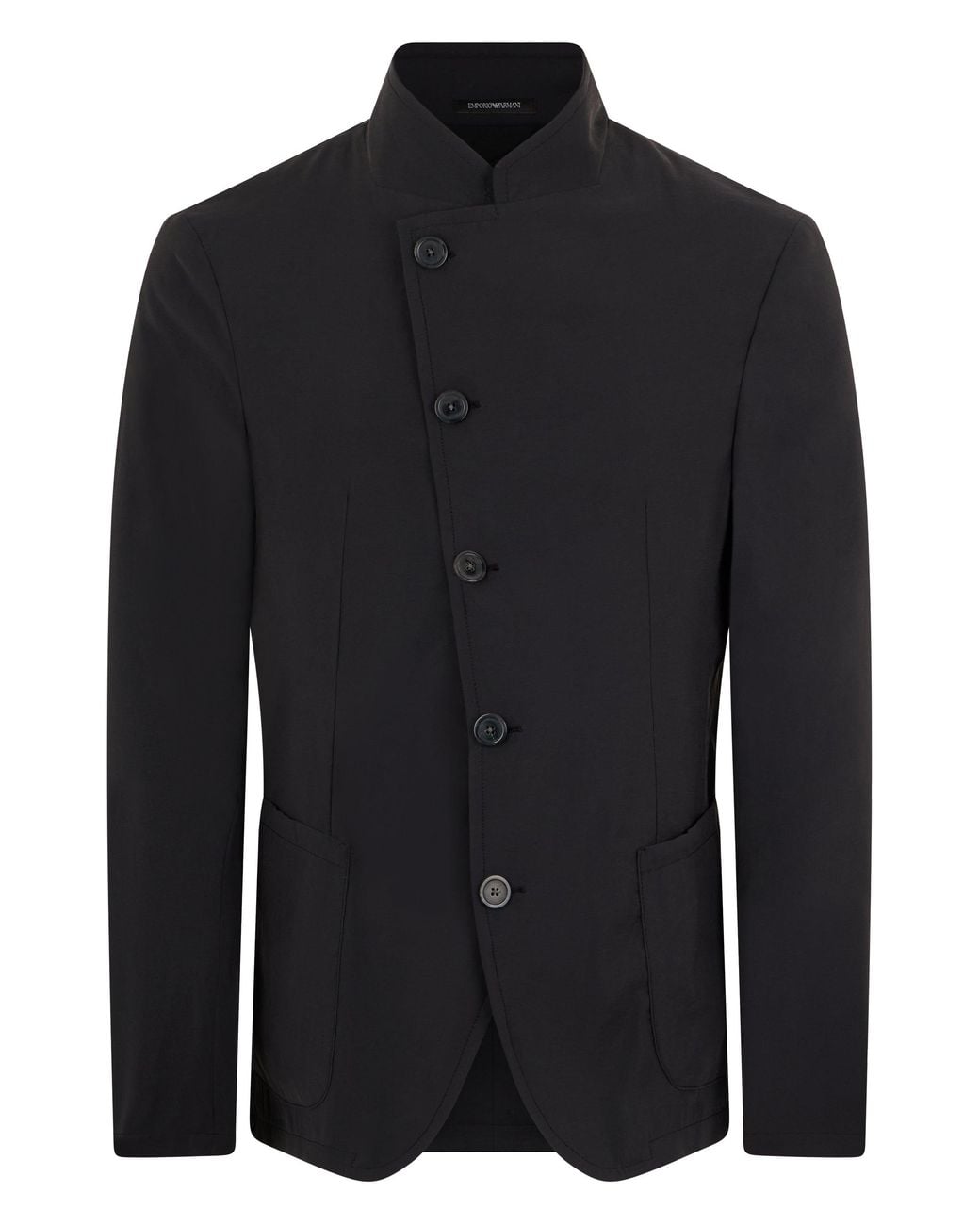 Emporio Armani Black Single-Breasted Jacket for men