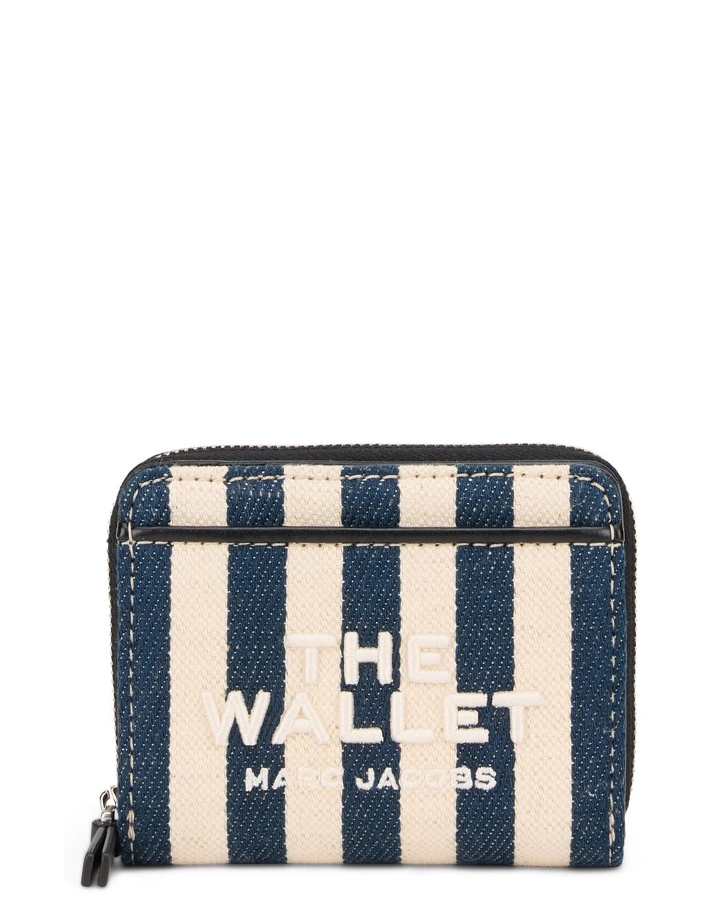 Marc Jacobs Blue Compact Wallet The Stripe