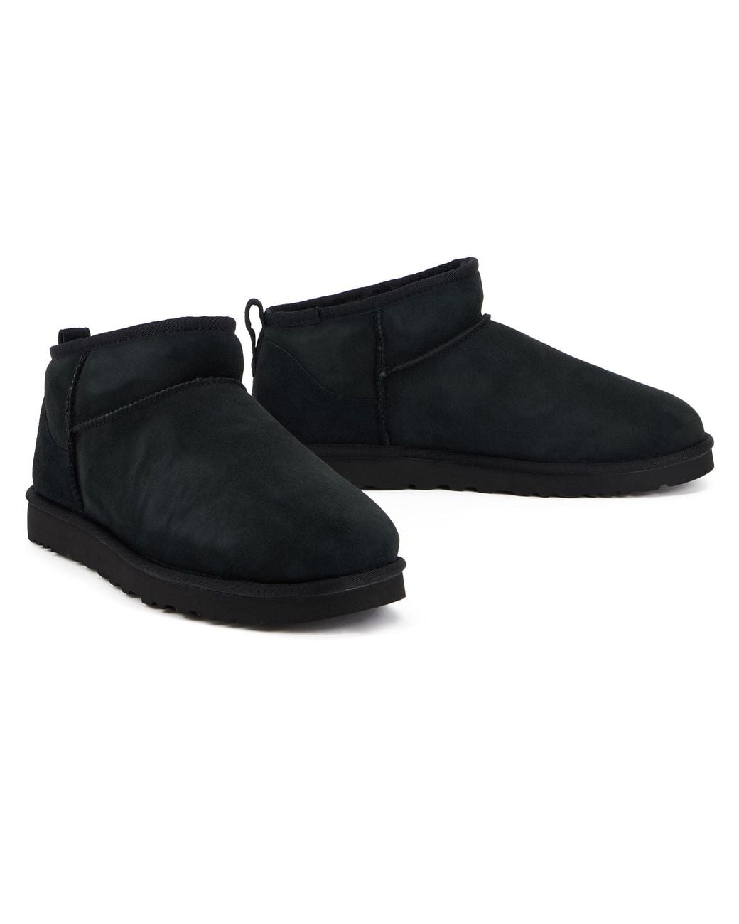Ugg Black Boots Classic Ultra Mini Montonesuede for men