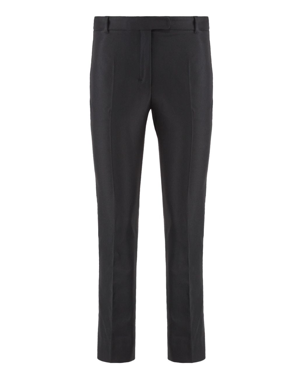 Max Mara Blue Fatina Cotton Blend Trousers