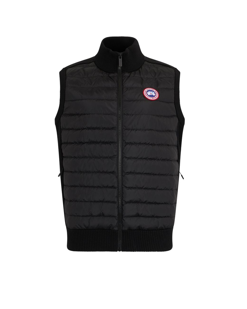 Canada Goose Black Padded Gilet With Mesh Inserts for men