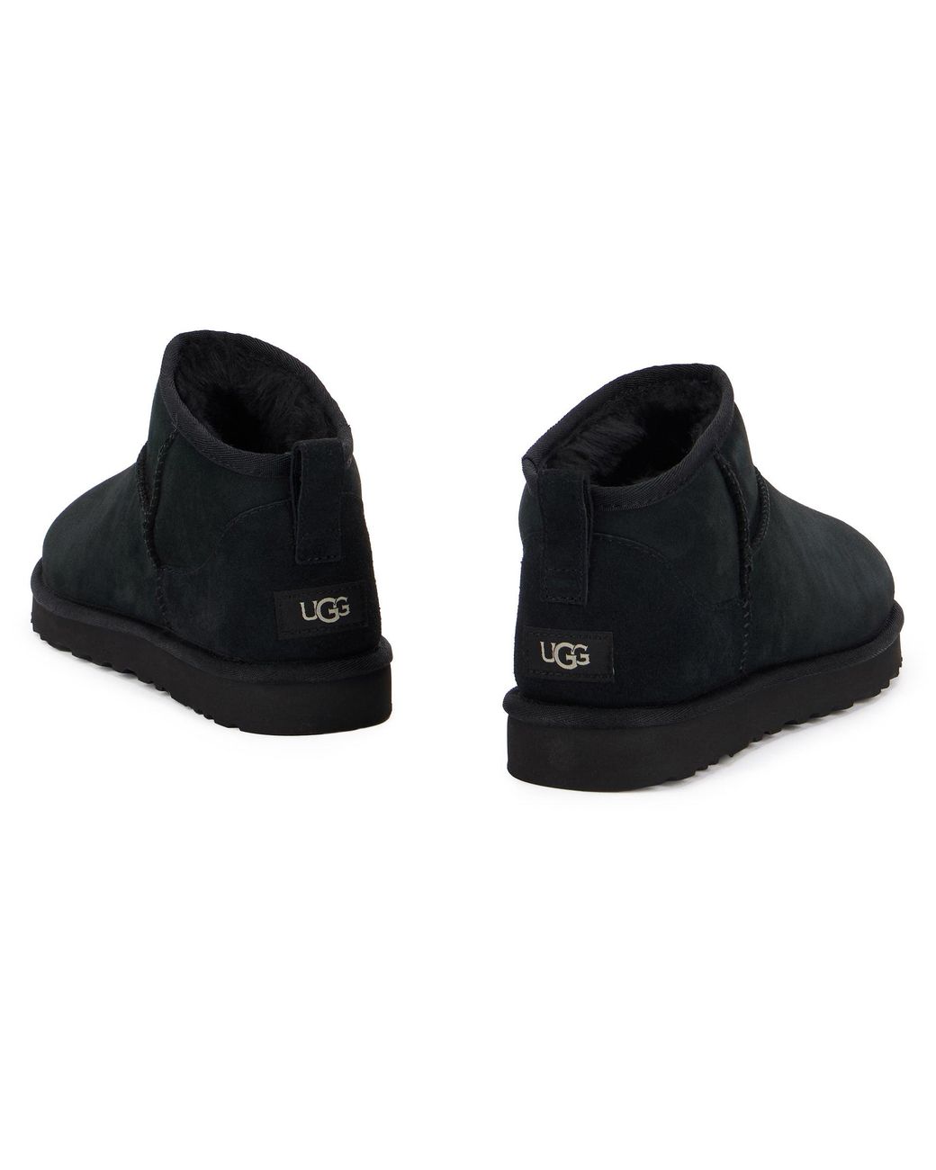Ugg Black Boots Classic Ultra Mini Montonesuede for men