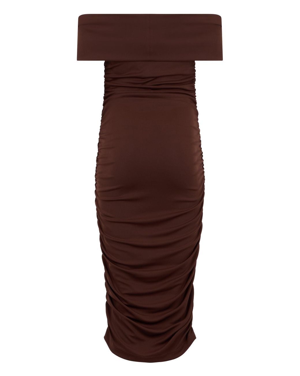 Des Phemmes Purple Off Shoulder Ruffled Dress