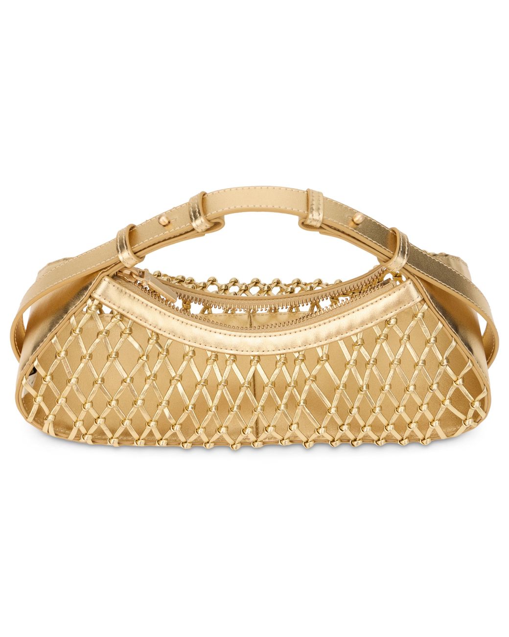 Cult Gaia Natural Handbag With Curved Design