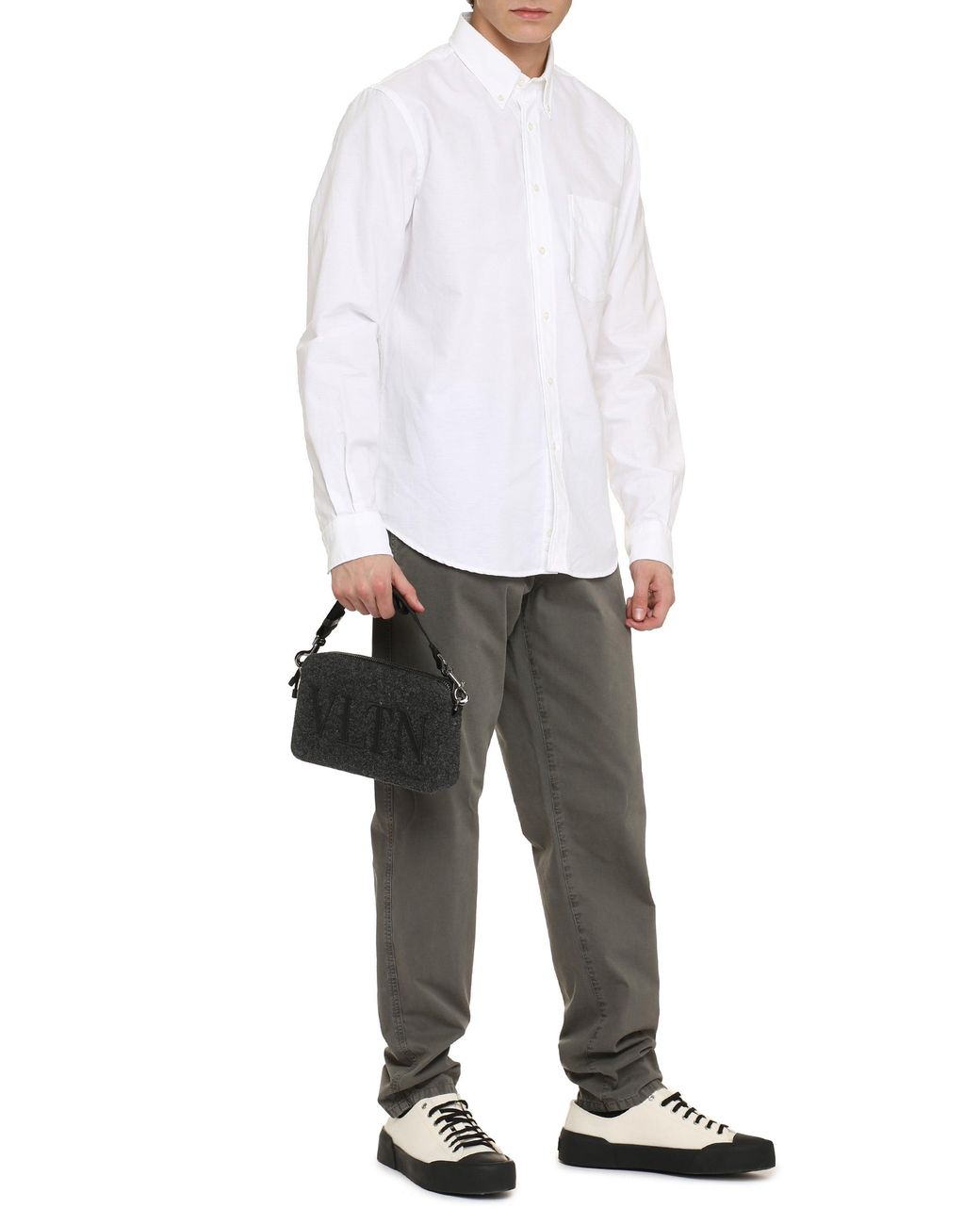 Aspesi White Cotton Poplin Shirt for men