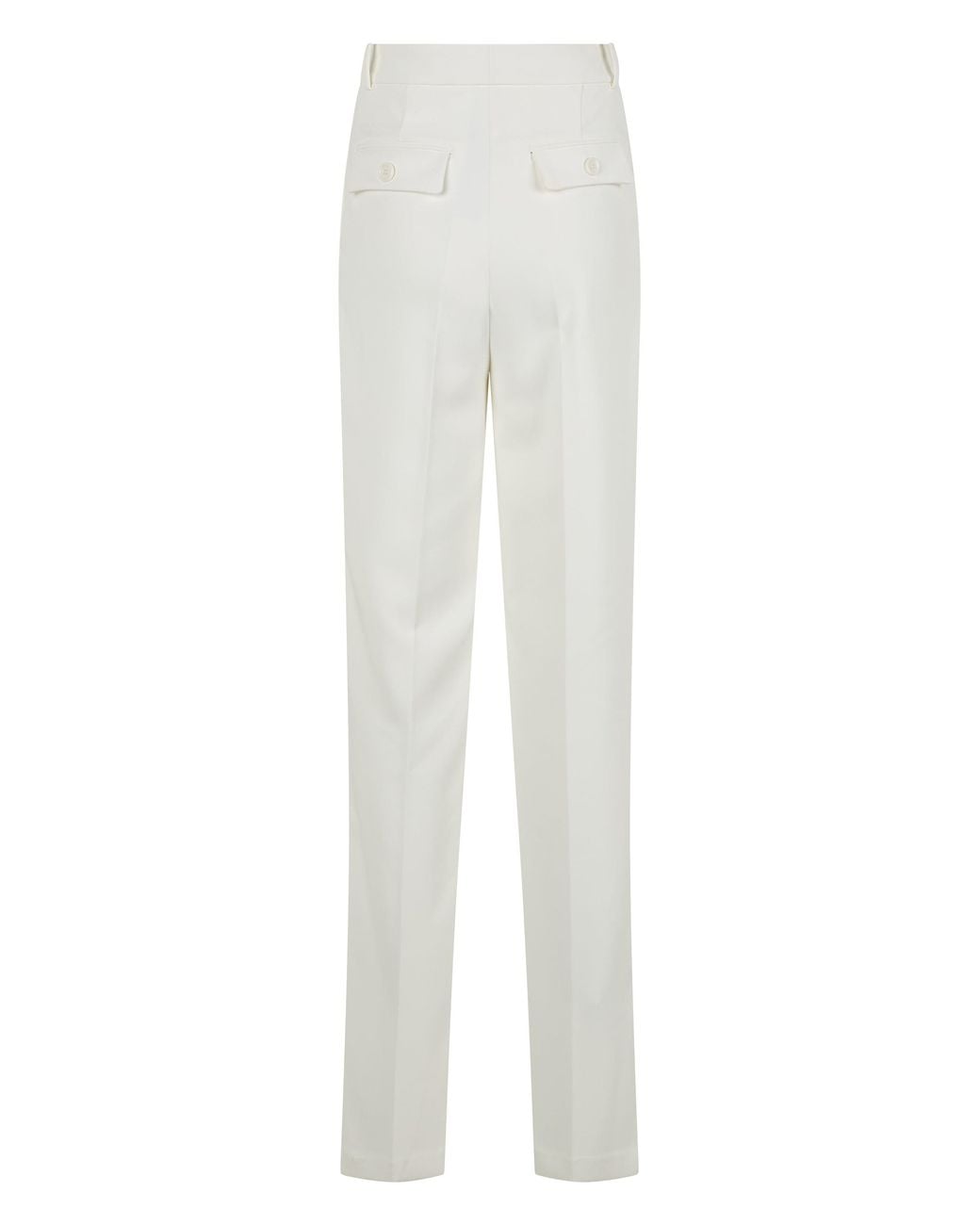 Elisabetta Franchi White Trousers With Pleats