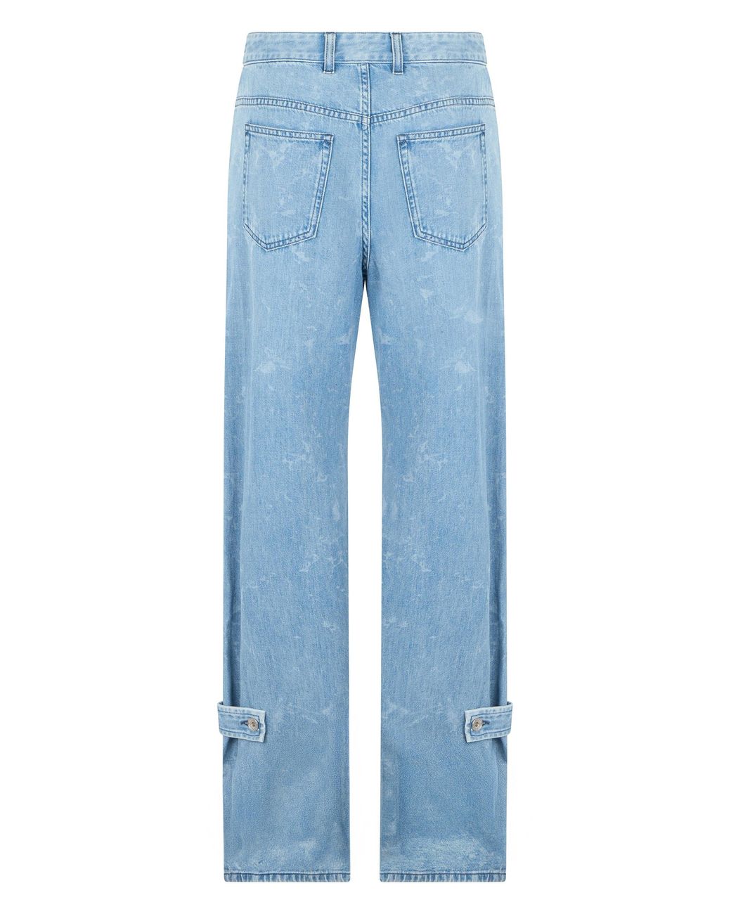 Rabanne Blue Straight Cut Denim Jeans For