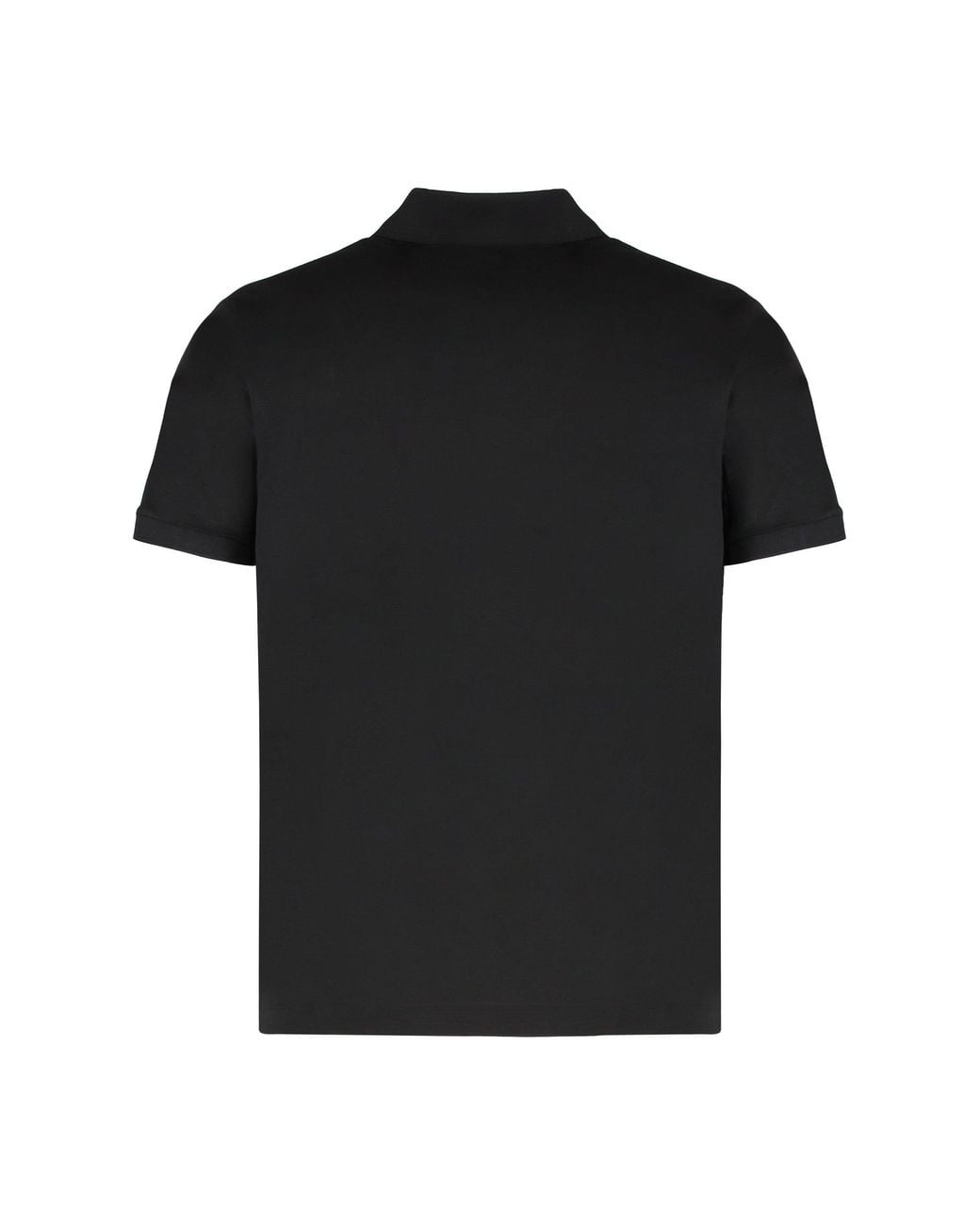 Paul & Shark Black Cotton Piqué Polo Shirt for men