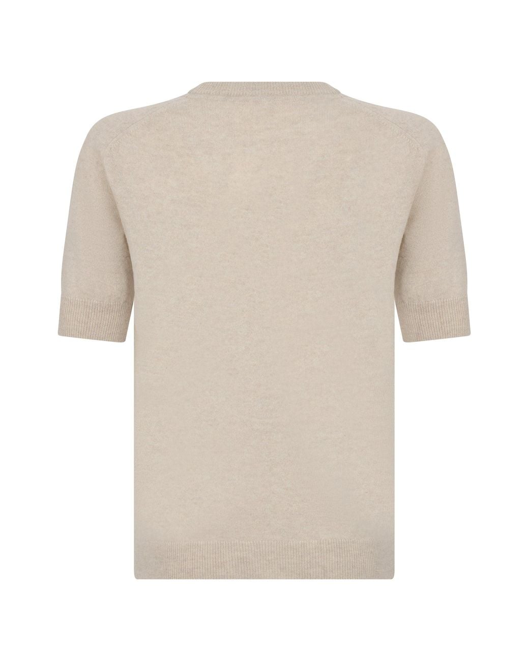 Lisa Yang Natural Short Sleeve Sweater