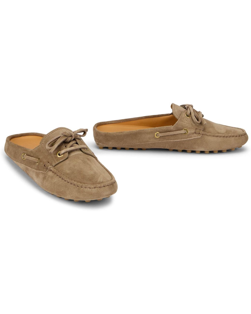 Tod's Brown Loafers Suede Calfskin