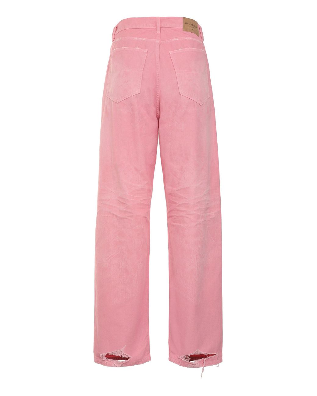 Balenciaga Pink Wide-Leg Jeans