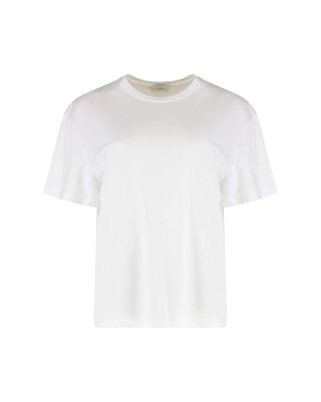 Totême White T-Shirt Cotton Blend Lyocell T-Shirts & Jerseys
