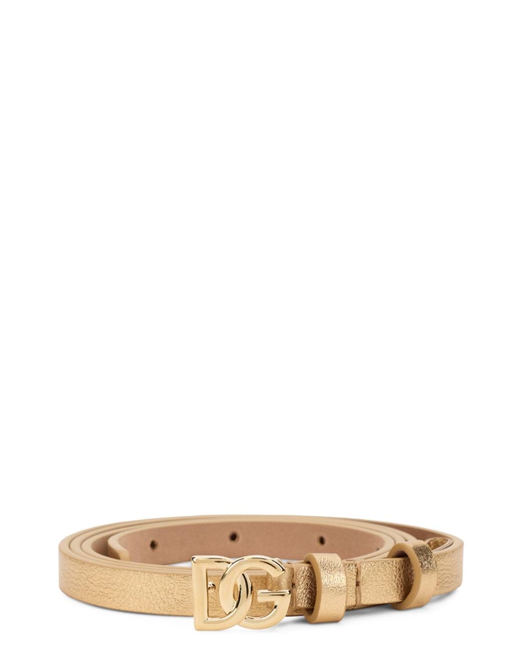Dolce & Gabbana Metallic Belt With Logo
