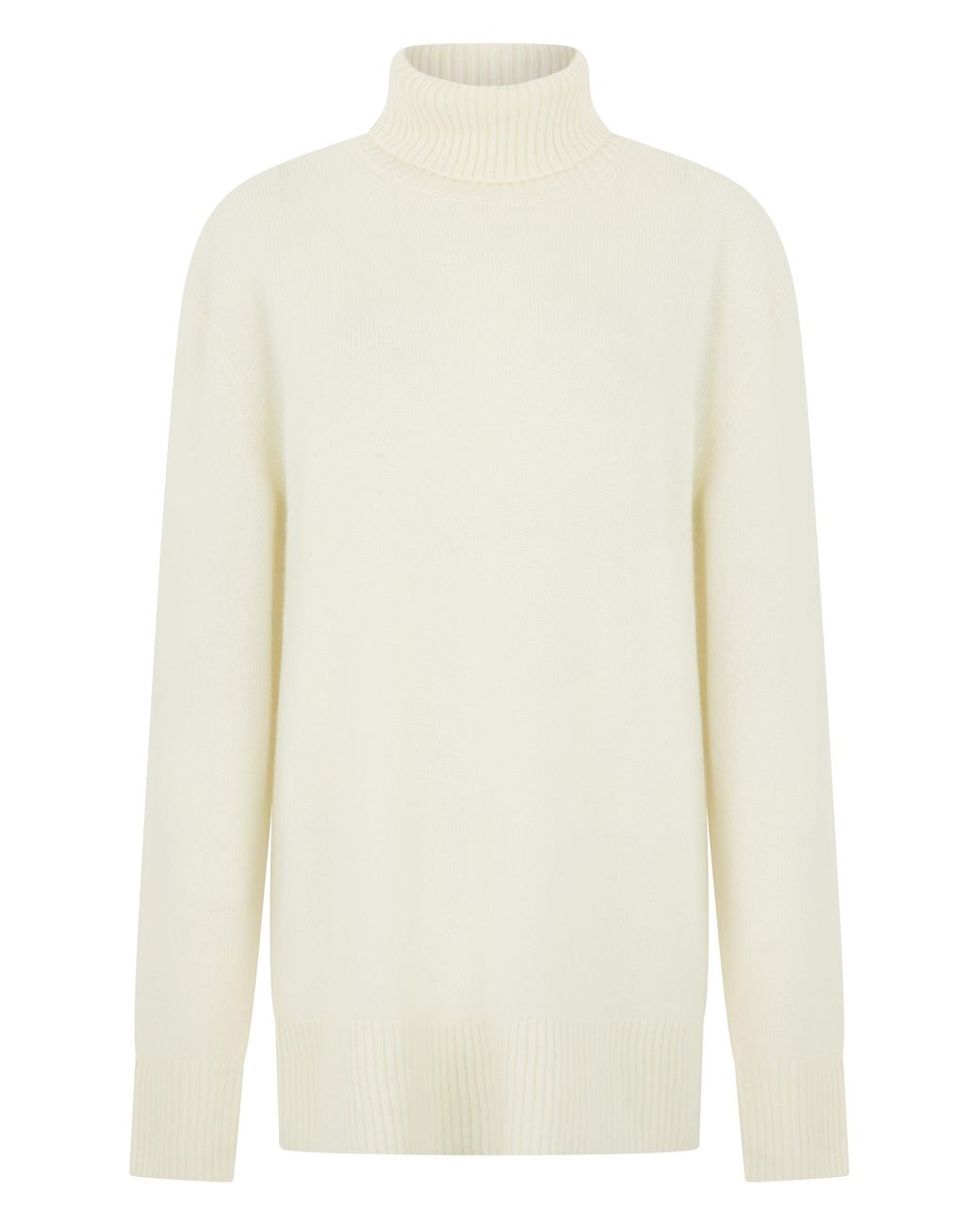 Totême White Turtleneck Sweater — Cashmere