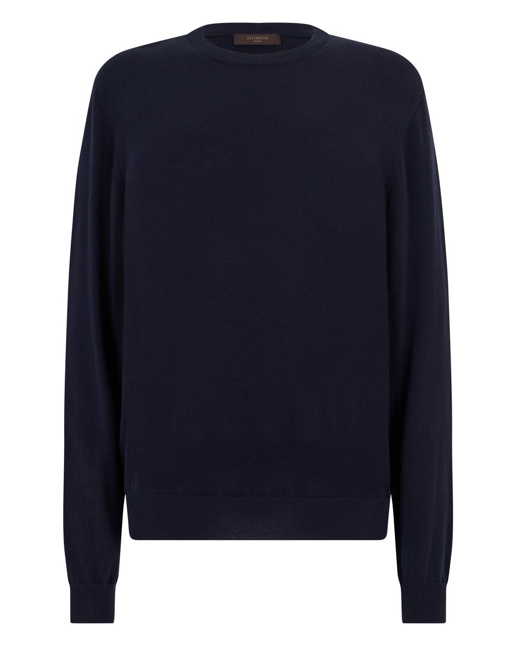 Slowear Blue Cotton Sweater for men
