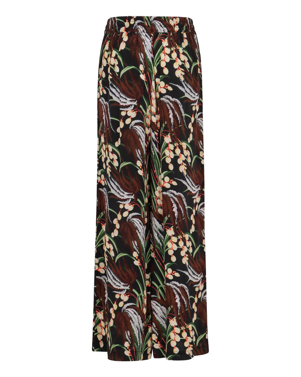 P.A.R.O.S.H. Black Printed High-Rise Trousers