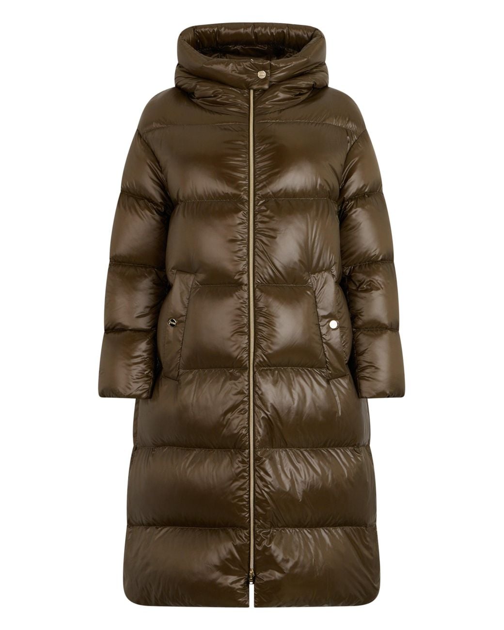 Herno Brown Long Padded Parka