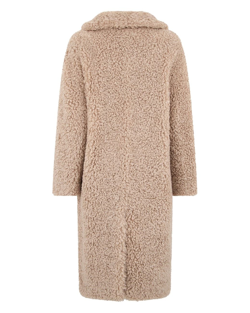 Stand Studio Natural Synthetic Fur Coat