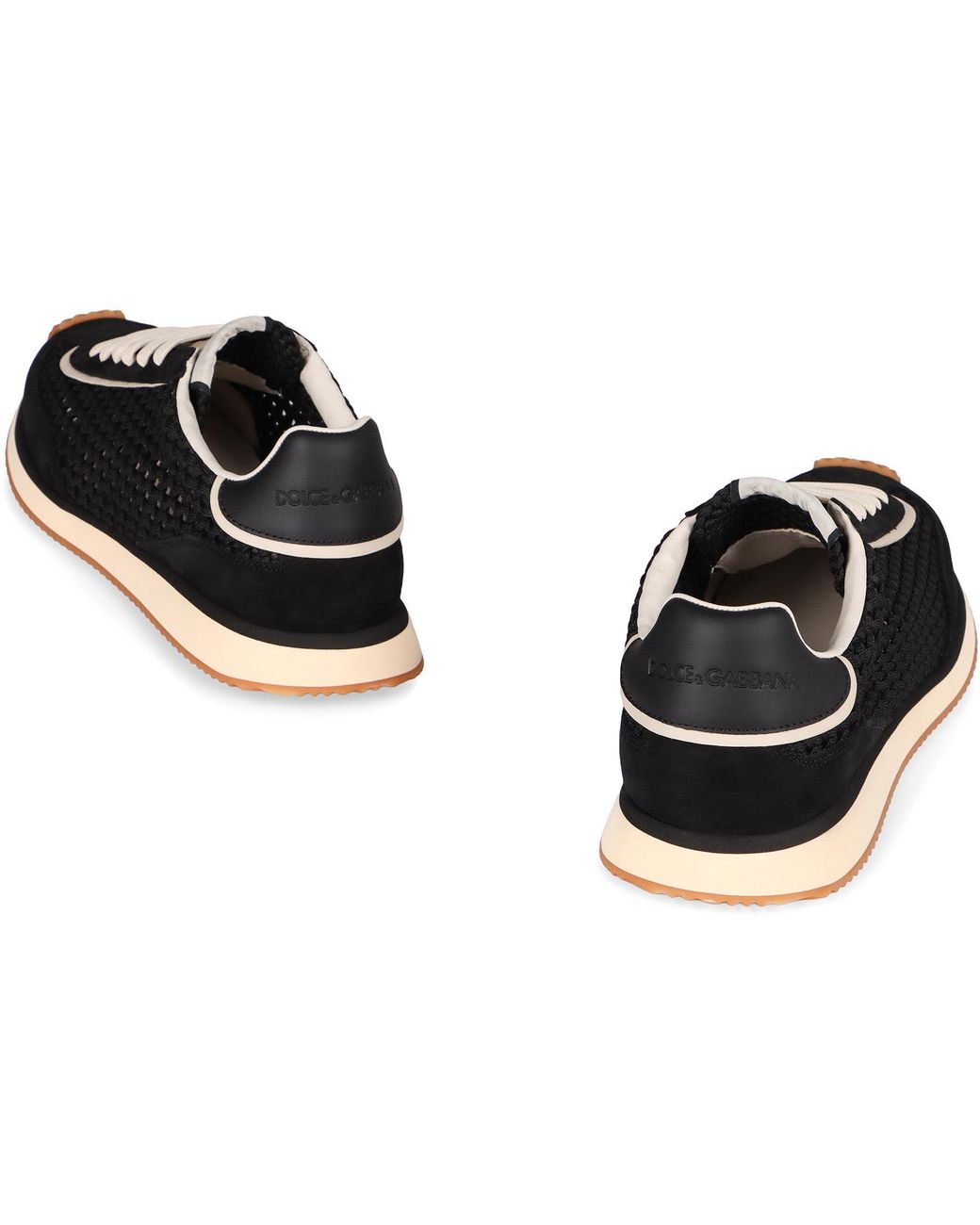 Dolce & Gabbana Black Sports Shoes With Logo for men