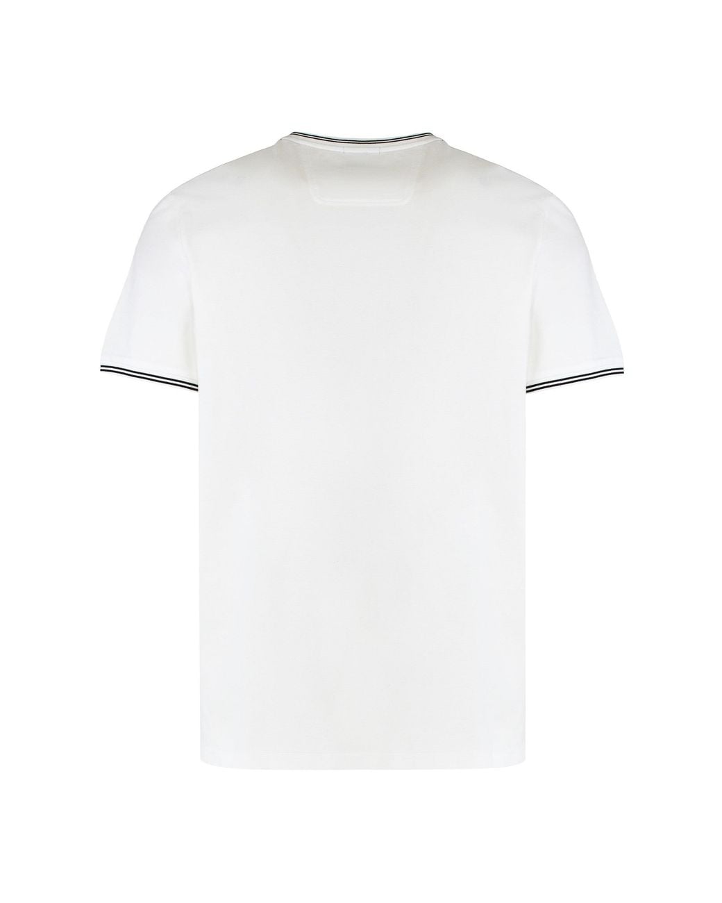 Boss White Crew Neck Cotton T-Shirt for men