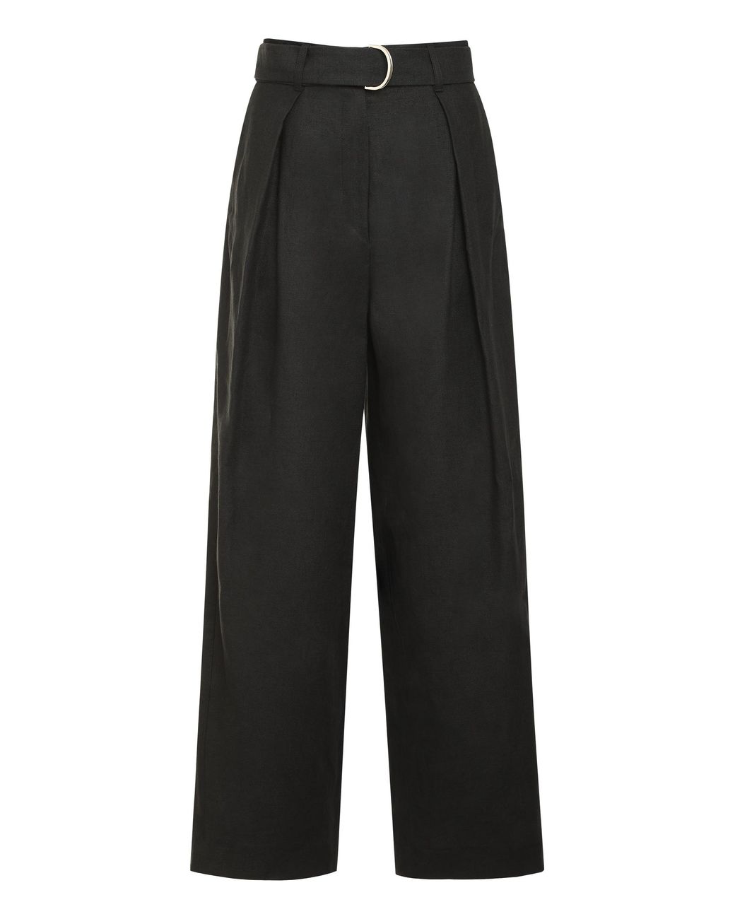Max Mara Black S Max Mara Jane Linen Wide Leg Trousers