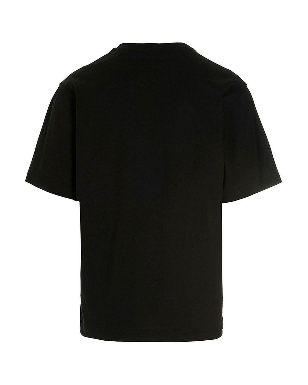 Dolce & Gabbana Black Dolce & Gabbana Detailed Dg Embroidered Logo T-Shirt for men
