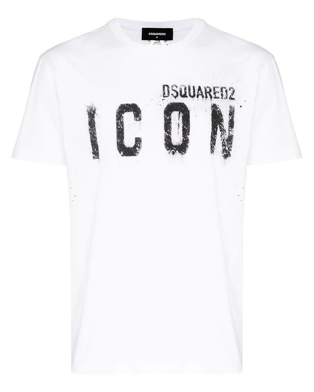 DSquared² Spray Icon Print T-shirt In White for men