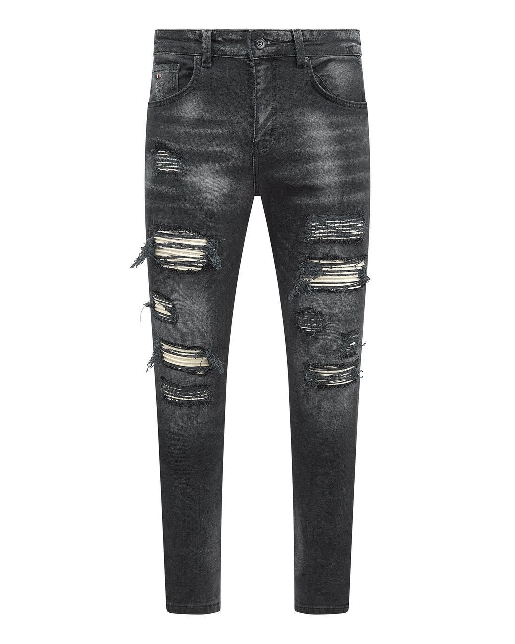 Magrit Gray Rouen Ripped Jeans for men