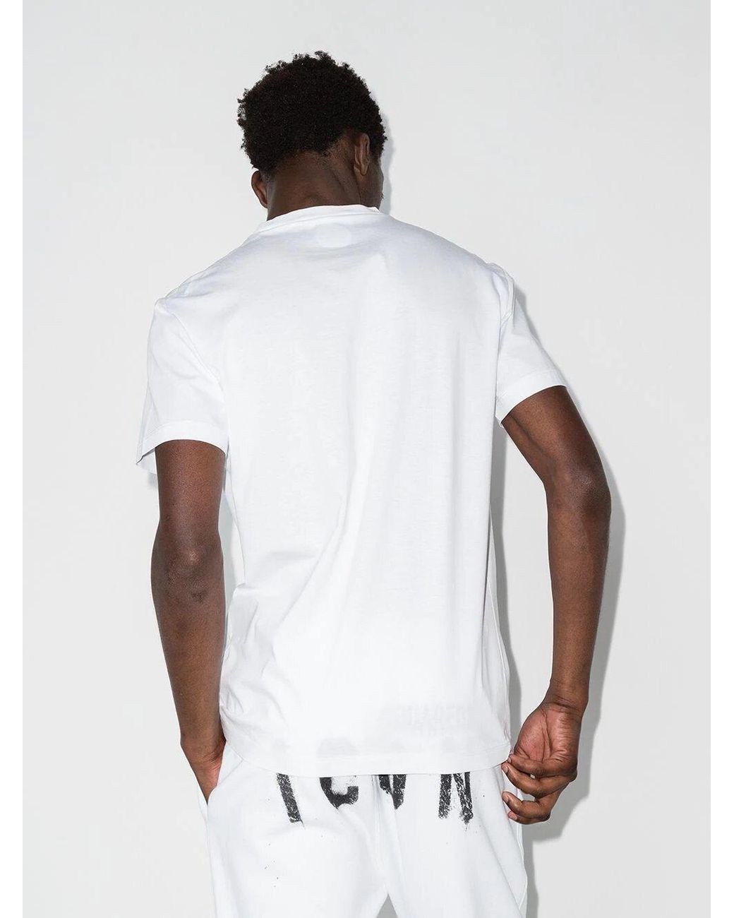 DSquared² Spray Icon Print T-shirt In White for men