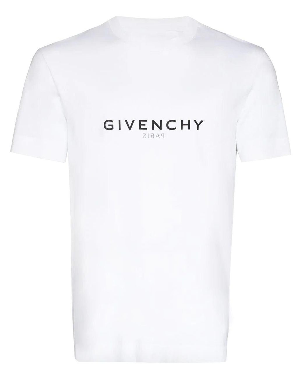 Givenchy White Reversible Logo-print Cotton-jersey T-shirt for men