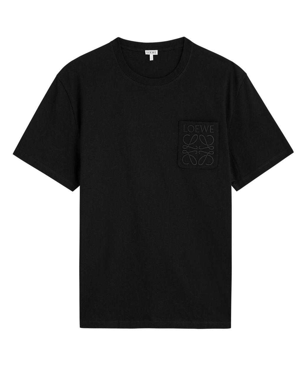 Loewe Black Embroidered Pocket T-Shirt for men