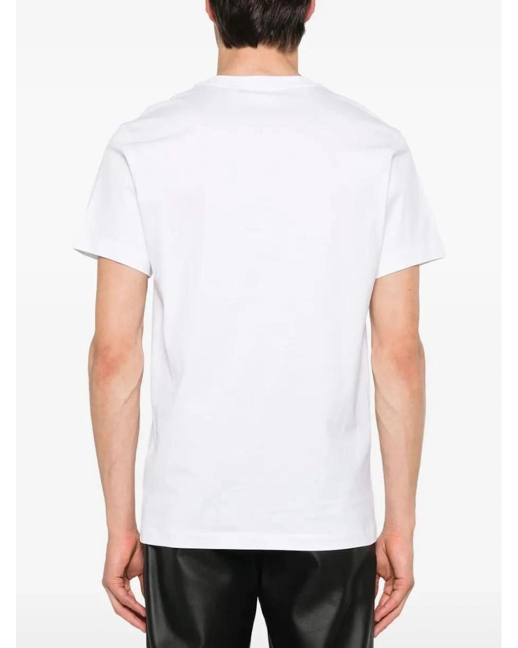 Burberry White Parker Tb Circle Logo T-Shirt for men