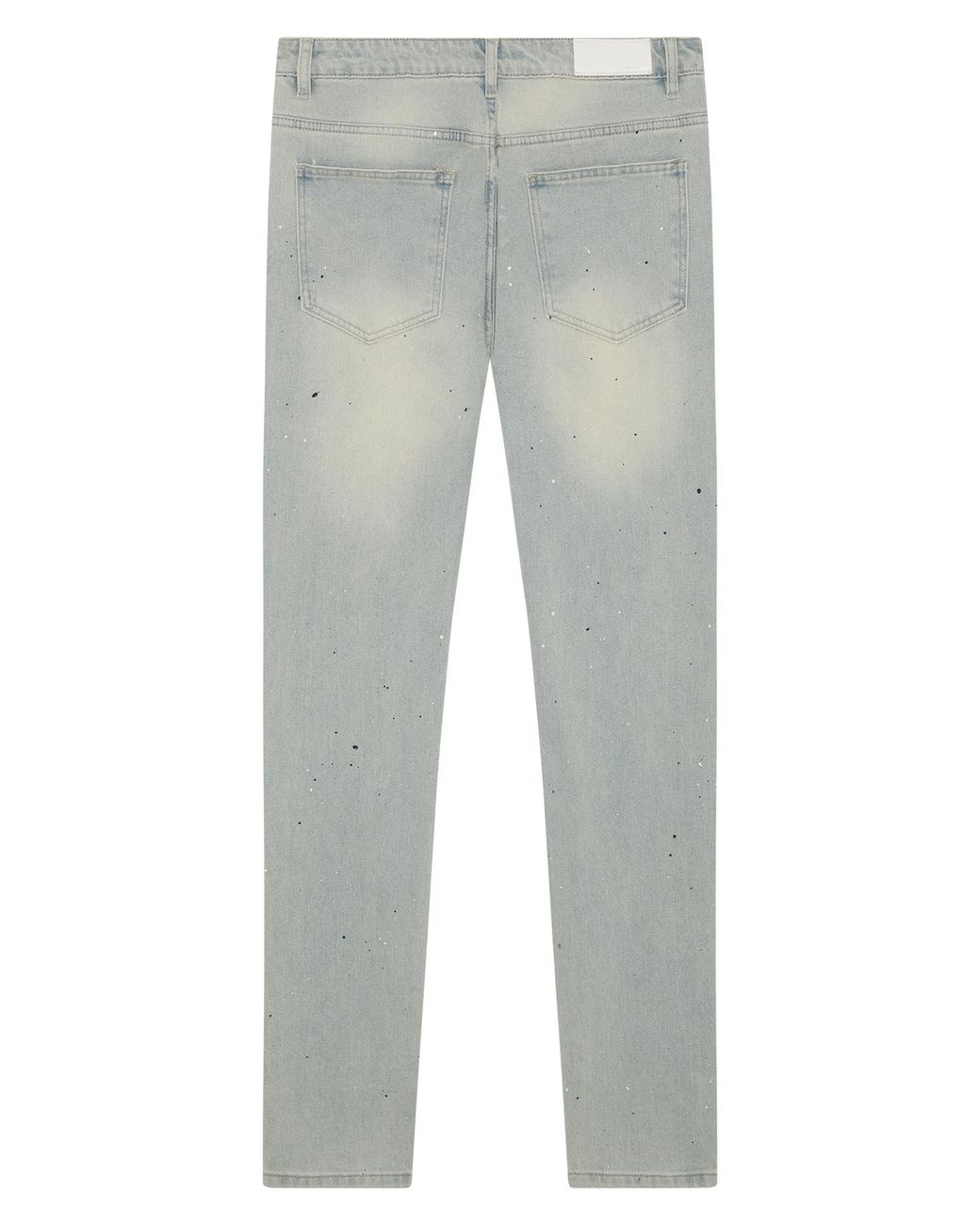 Magrit Gray Ripped Slim Jeans for men