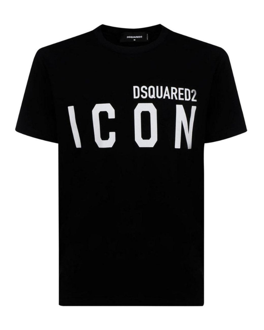 DSquared² Black Icon Print Logo T-Shirt for men